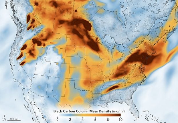 wildfire haze