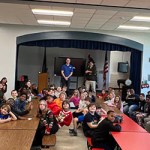 George Flickenger visits Phenix Elementary