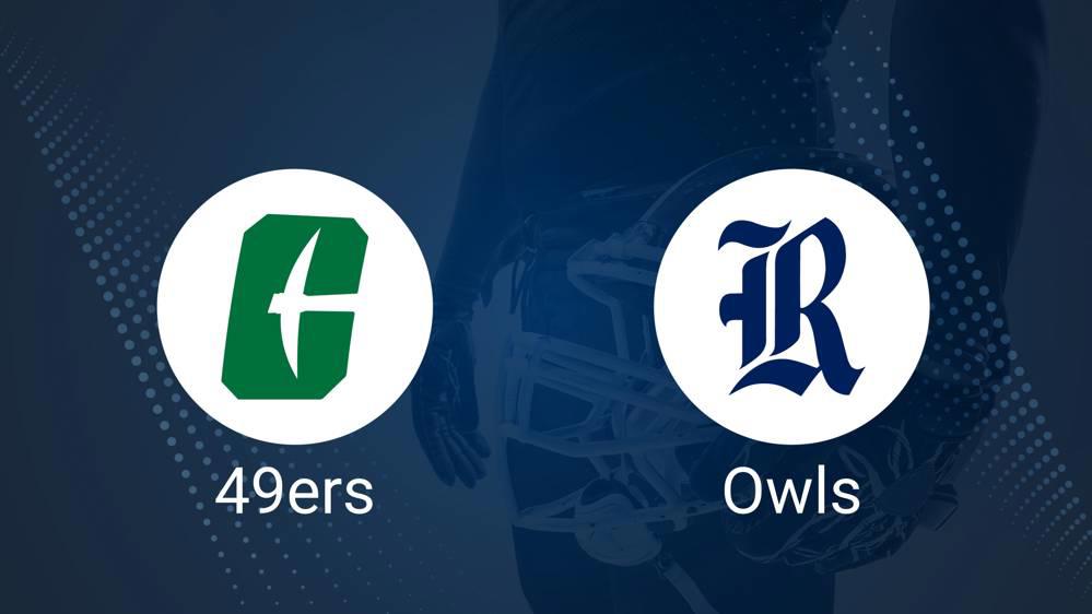 Charlotte vs. Rice Predictions & Picks: Odds, Moneyline, Spread - Saturday, Sept. 28