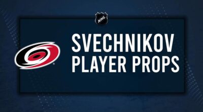 Andrei Svechnikov Player Prop Bets for the Hurricanes vs. Blues Game - October 19