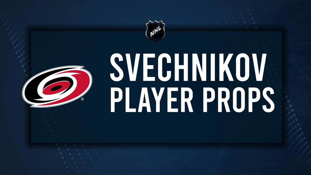 Andrei Svechnikov Player Prop Bets for the Hurricanes vs. Devils Game - October 15