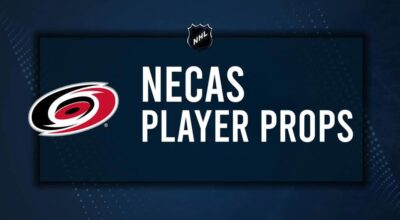 Martin Necas Player Prop Bets for the Hurricanes vs. Devils Game - October 15