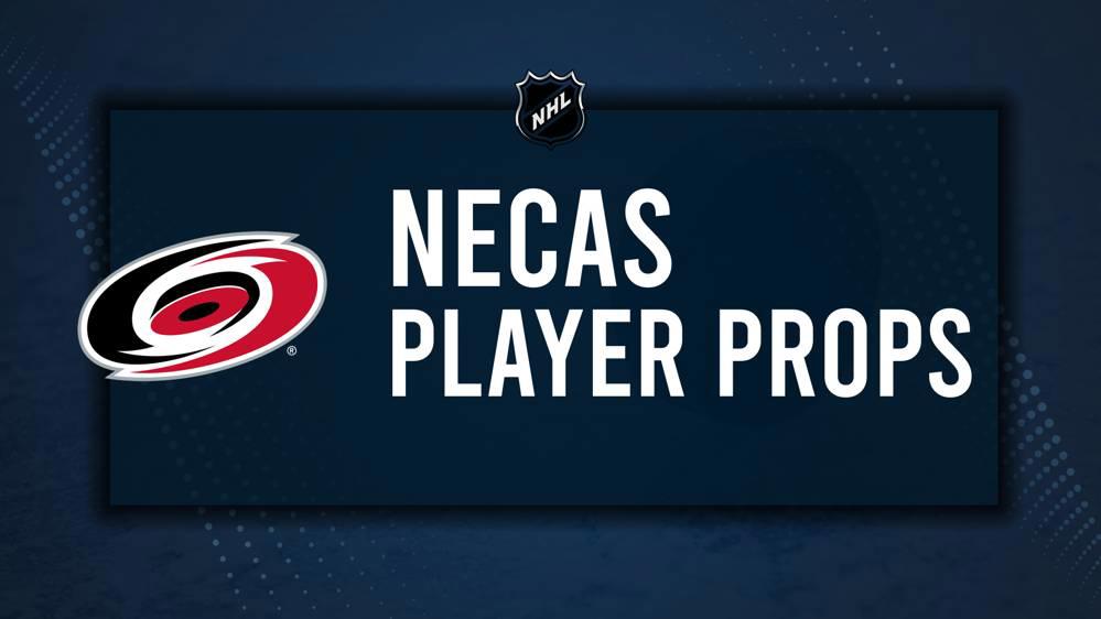 Martin Necas Player Prop Bets for the Hurricanes vs. Penguins Game - October 18