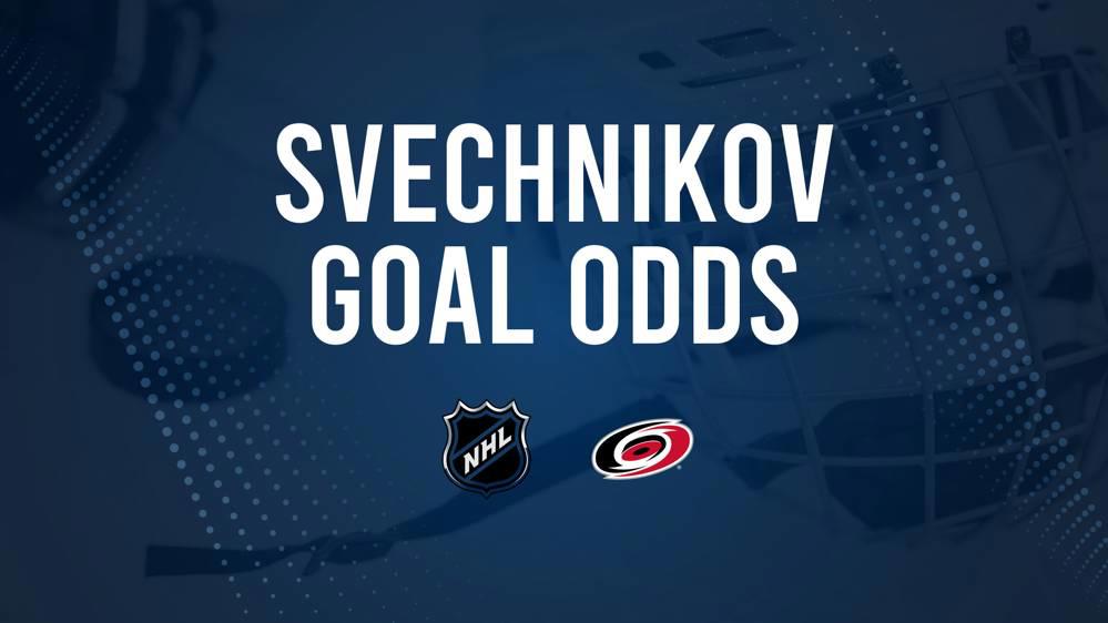 Will Andrei Svechnikov Score a Goal Against the Blues on October 19?