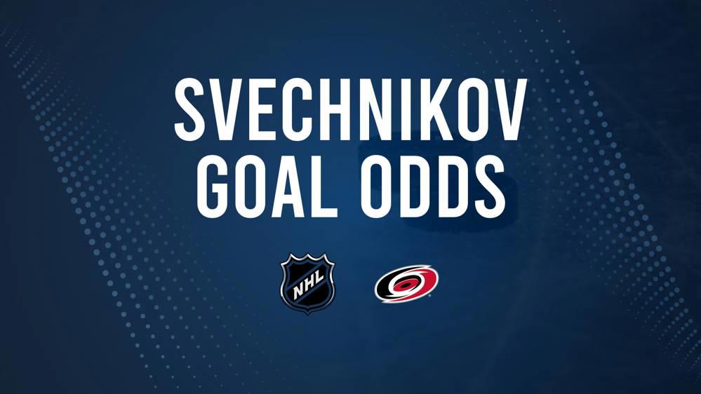 Will Andrei Svechnikov Score a Goal Against the Canucks on October 28?