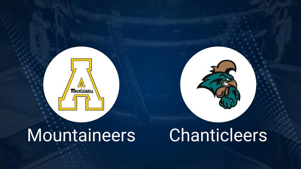 Appalachian State vs. Coastal Carolina Nov. 7 Tickets & Start Time