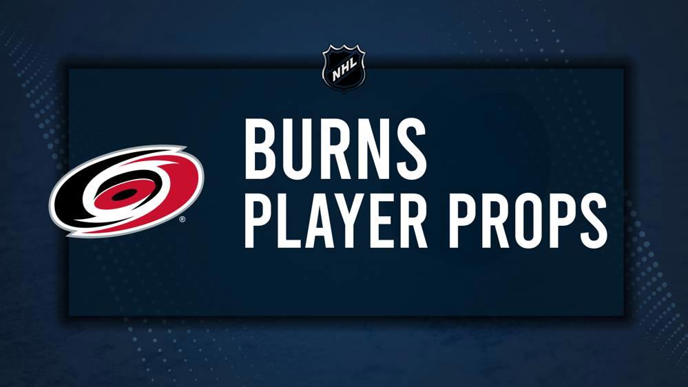 Brent Burns Player Prop Bets for the Hurricanes vs. Rangers Game - November 27