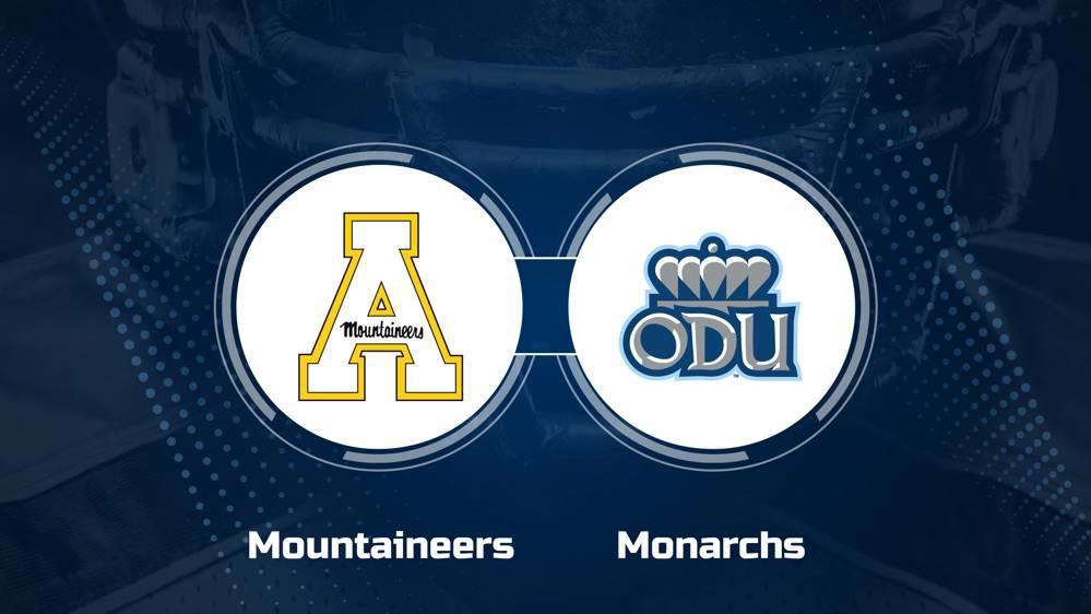 Where to Watch Appalachian State vs. Old Dominion on TV or Streaming Live - Nov. 2