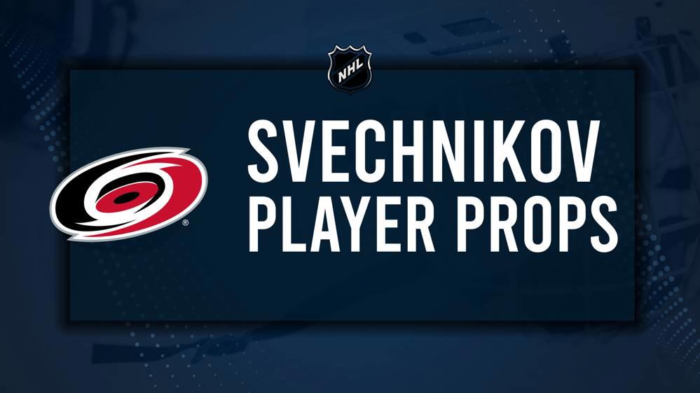 Andrei Svechnikov Player Prop Bets for the Hurricanes vs. Blackhawks Game - January 20