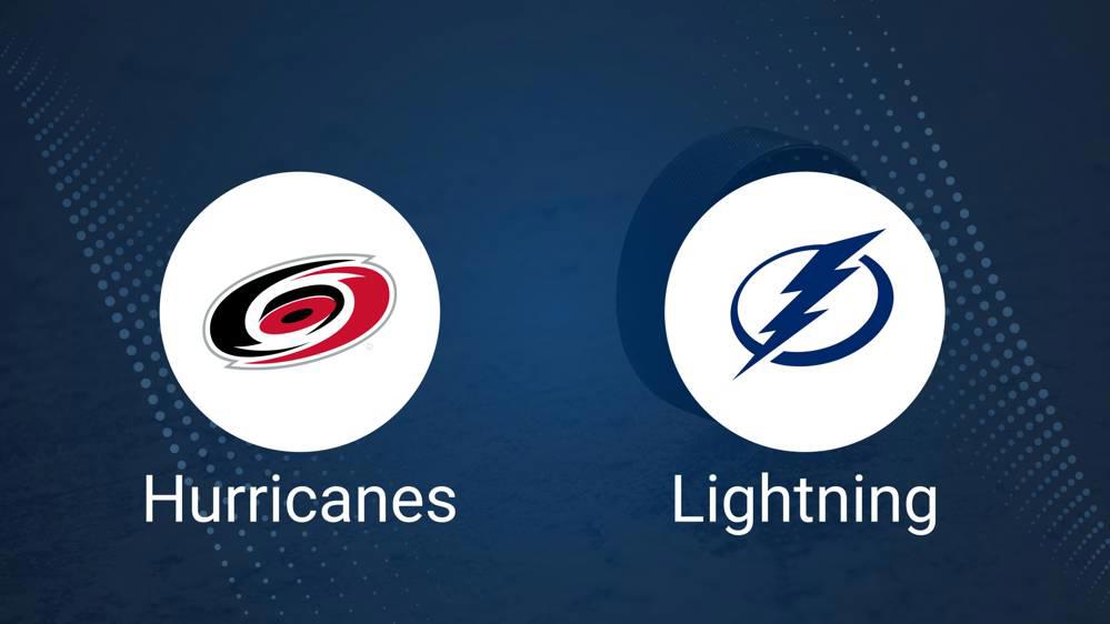 Where to Watch Carolina Hurricanes vs. Tampa Bay Lightning on TV or Streaming Live - January 7