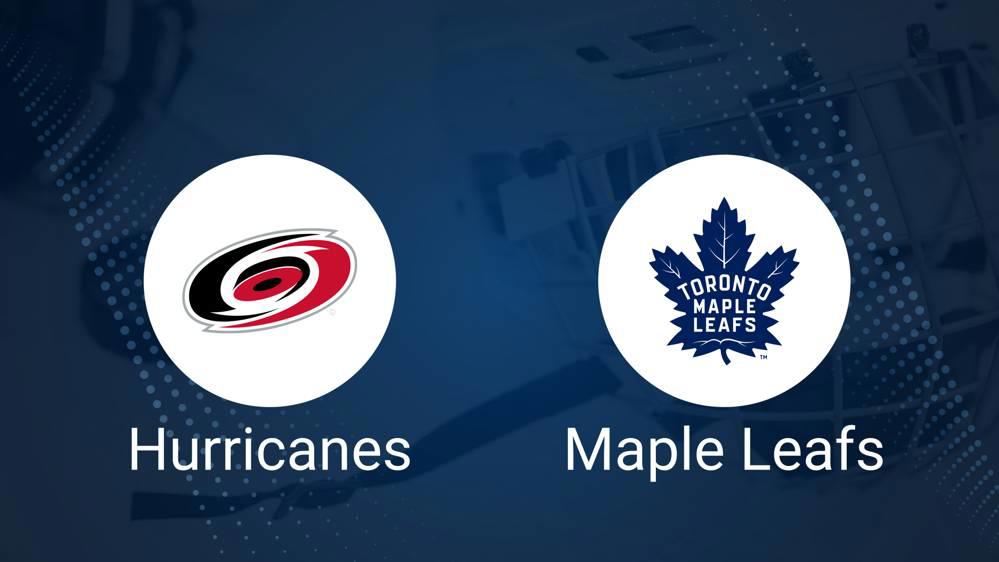 Where to Watch Carolina Hurricanes vs. Toronto Maple Leafs on TV or Streaming Live - January 9