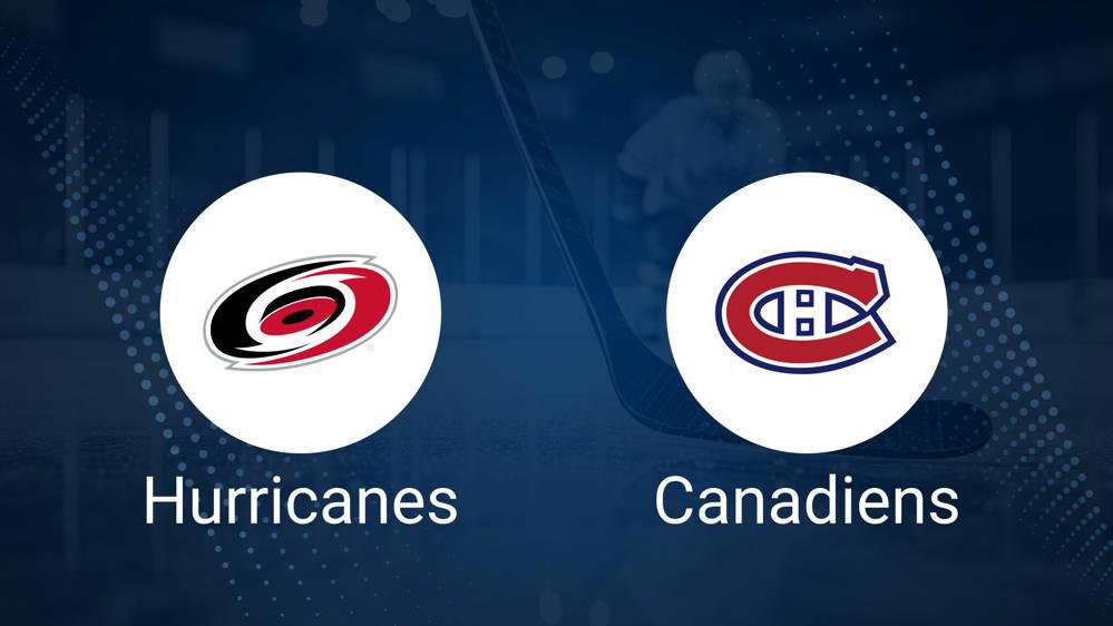 Where to Watch Carolina Hurricanes vs. Montreal Canadiens on TV or Streaming Live - February 25