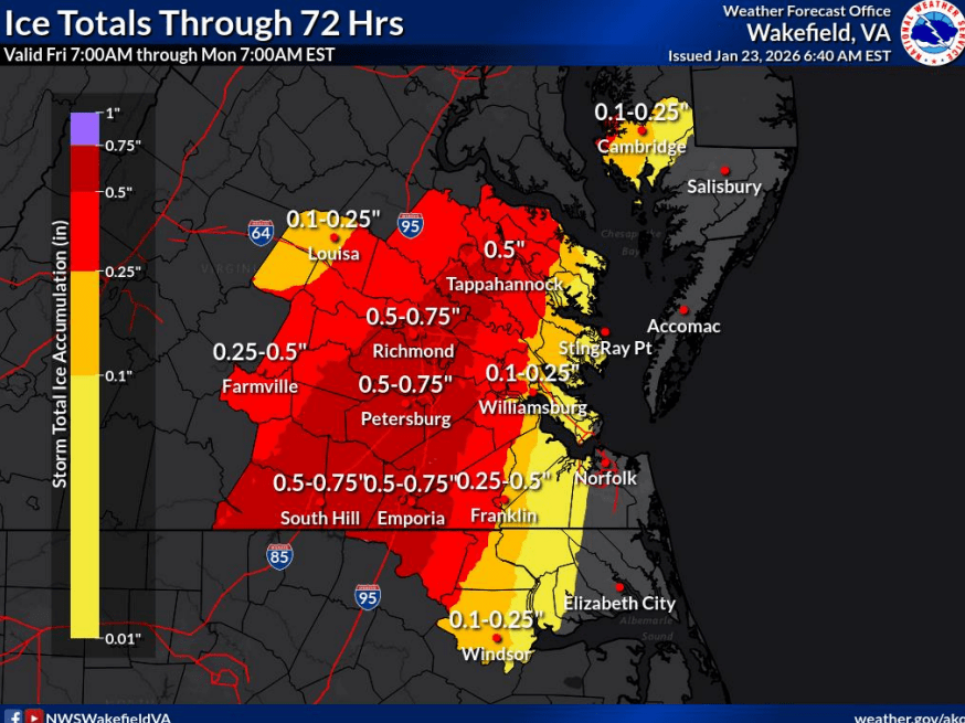 Dominion Energy expects power outages due to winter storm